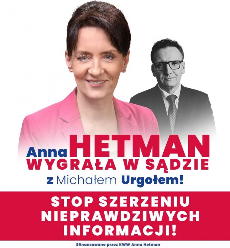 Tuż przed dogrywką: Anna Hetman wygrała w sądzie z Michałem Urgołem ws. 