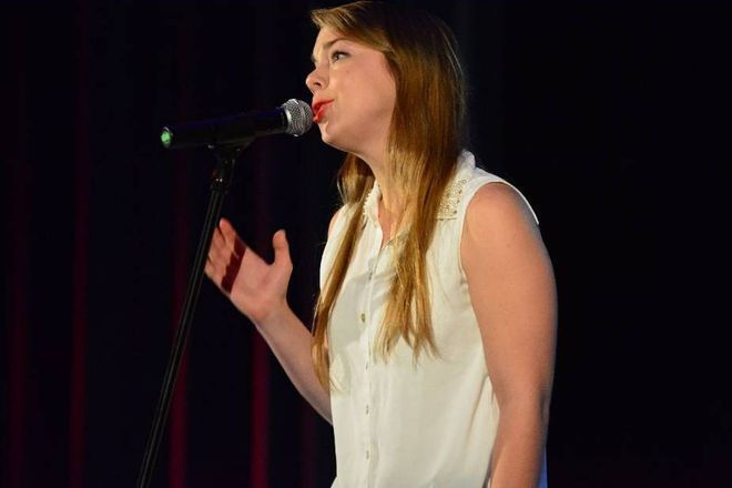 Jagoda Klimek - zwyciężczyni tegorocznych ''Jastrzębskich Śpiewań''.