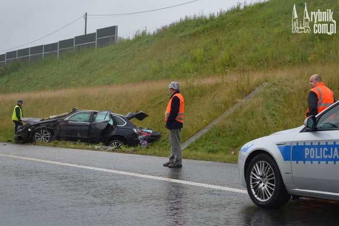 Wypadek na A1: BMW w rowie. Trzy osoby w szpitalu, Bartłomiej Furmanowicz