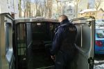 Pijany kierowca z zakazem prowadzenia próbował przejechać kurator, KMP Jastrzębie