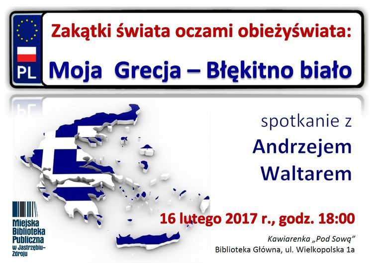 Grecja tematem najbliższego spotkania w jastrzębskiej bibliotece, MBP w Jastrzębiu-Zdroju