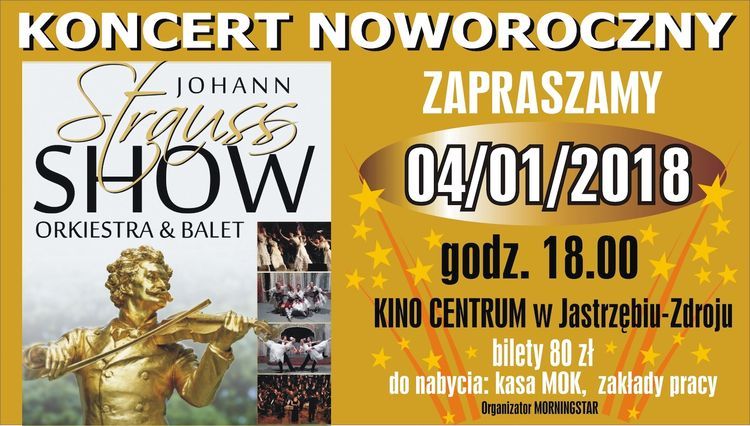 Jastrzębie: Johann Strauss Show w styczniu, MOK w Jastrzębiu-Zdroju