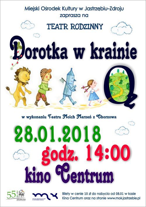 MOK: przygody Dorotki w krainie Oz w spektaklu dla rodzin, MOK w Jastrzębiu-Zdroju