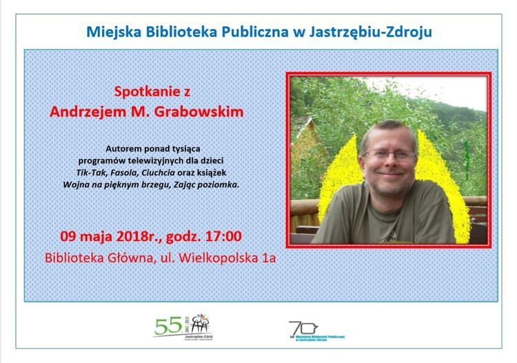 Andrzej Marek Grabowski przyjedzie do Jastrzębia, MBP w Jastrzębiu-Zdroju