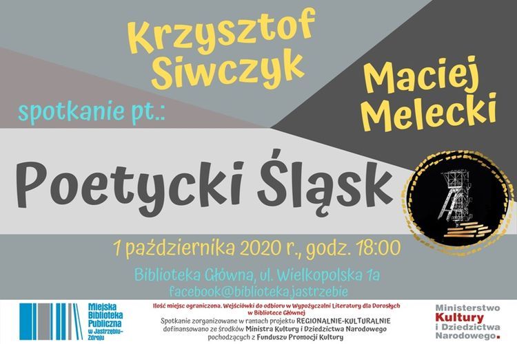 Poetycki Śląsk: spotkanie z Krzysztofem Siwczykiem i Maciejem Meleckim, mat. prasowe