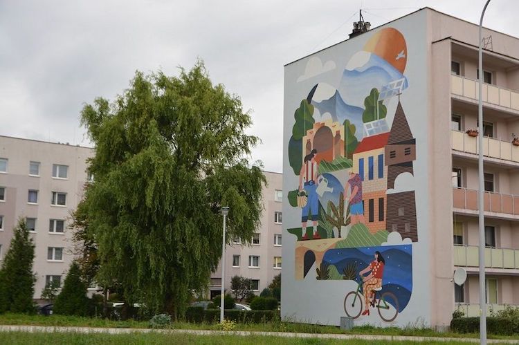 Ekolologiczny mural powstał w mieście, 