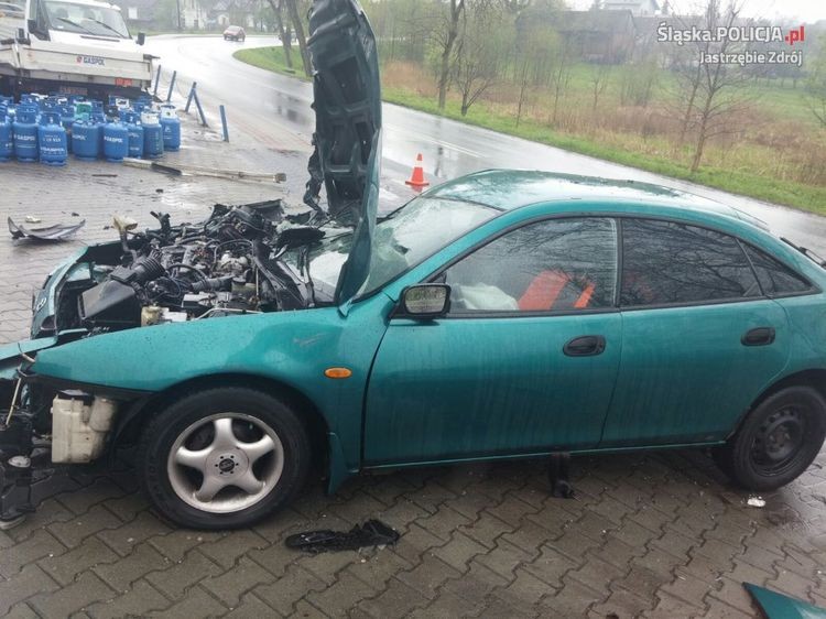Przewoził butle z gazem i doprowadził do wypadku, KMP w Jastrzębiu-Zdroju
