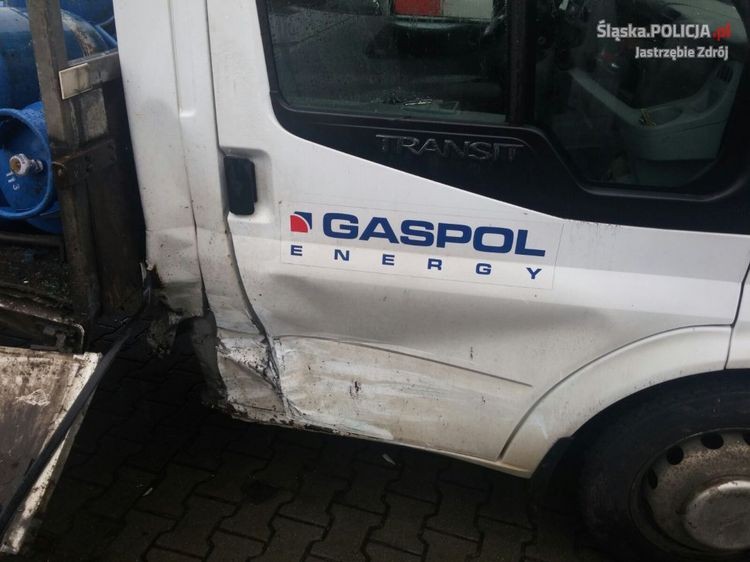 Przewoził butle z gazem i doprowadził do wypadku, KMP w Jastrzębiu-Zdroju