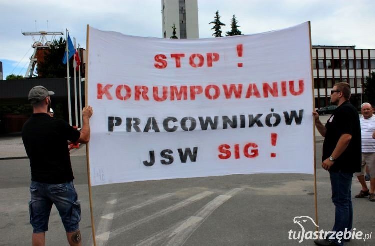 Manifestacja rodzin górniczych pod KWK Pniówek, Patrycja Wróblewska-Wojda