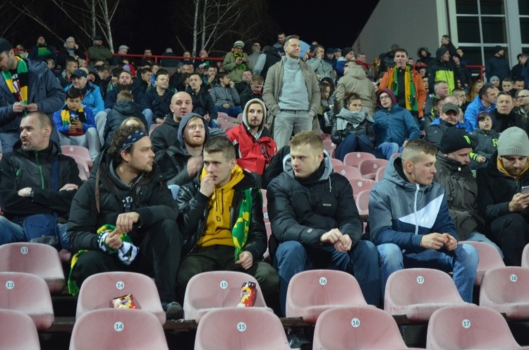 Kibice podczas meczu GKS Jastrzębie - ŁKS Łódź, PS