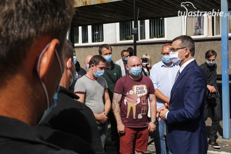 Górnicy do premiera w Jastrzębiu: sanepid sobie nie poradził, Dominik Gajda