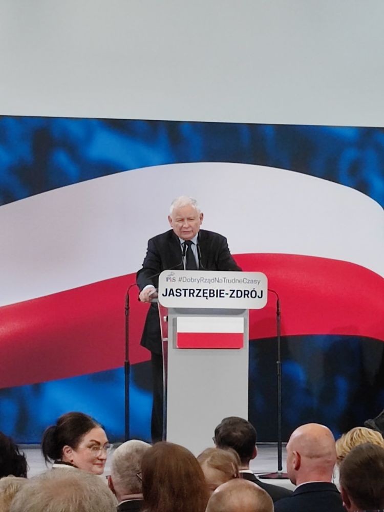 Jarosław Kaczyński był w Jastrzębiu! O czym mówił prezes PiS-u?, Kamil Budniok