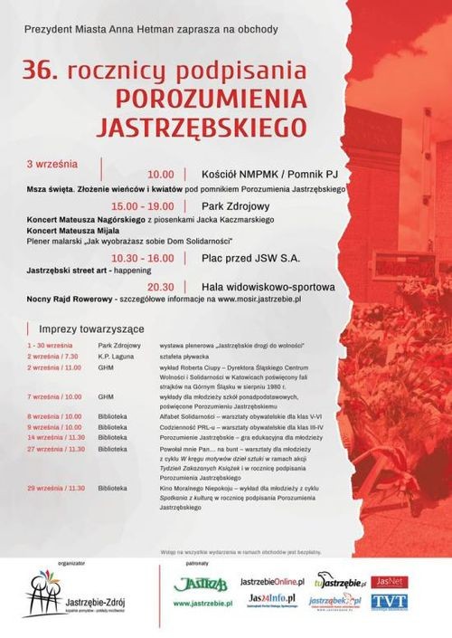 Premier Beata Szydło przyjedzie na obchody 36. rocznicy Porozumienia Jastrzębskiego, Materiały prasowe