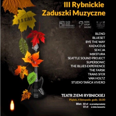 Najlepsze zespoły z regionu wystąpią na III Rybnickich Zaduszkach Muzycznych, materiały prasowe TZR
