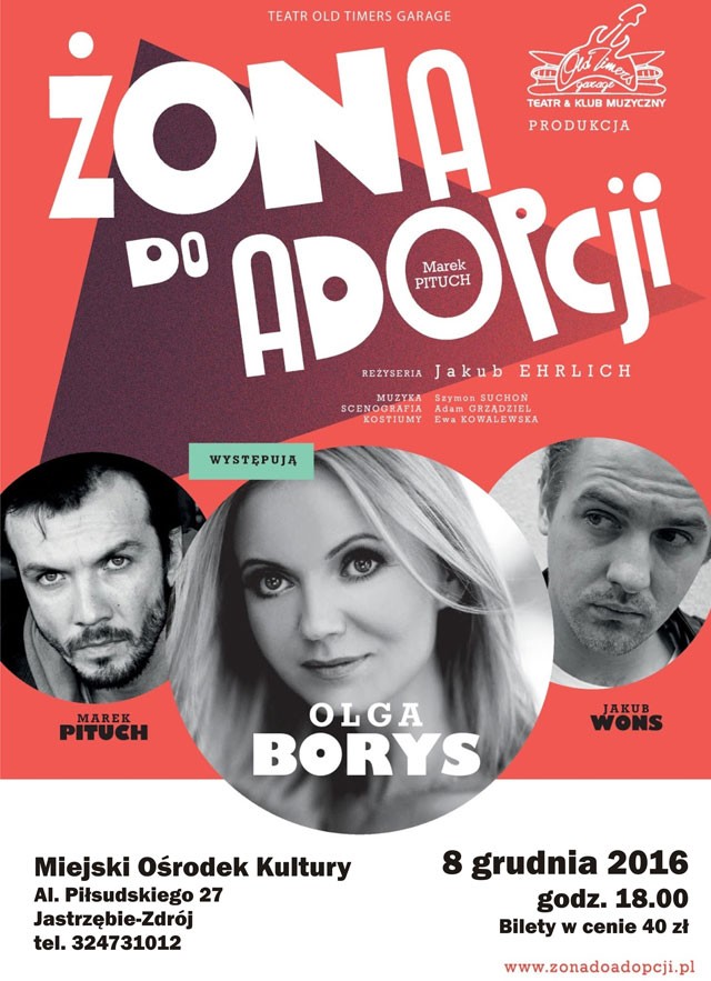 „Żona do adopcji”, czyli komedia omyłek z Olgą Borys w kinie Centrum, materiały prasowe MOK Jastrzębie-Zdrój