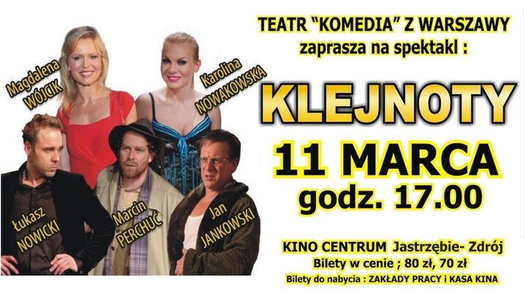 Teatr Komedia wystąpi w kinie „Centrum”, UM w Jastrzębiu-Zdroju