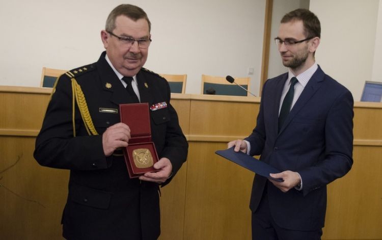 Edward Deberny odebrał odznakę „Zasłużony dla Miasta Jastrzębie-Zdrój”, Piotr Kędzierski