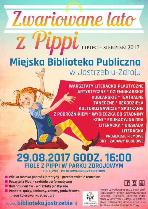 „Zwariowane lato z Pippi 2017” w Jastrzębiu-Zdroju, MBP w Jastrzębiu-Zdroju