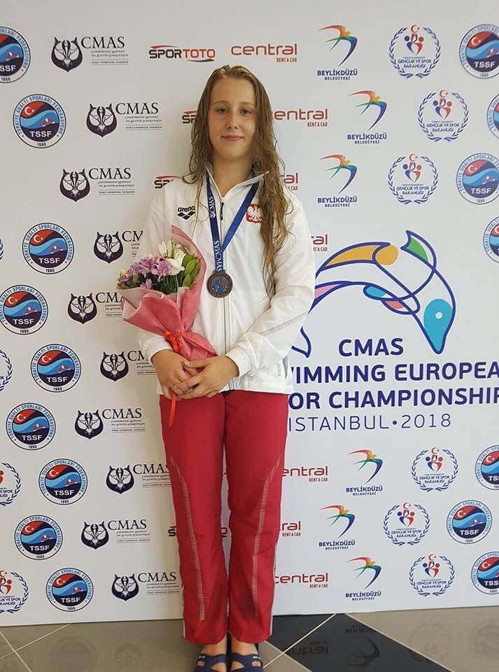 Zuzanna Rzepka z medalami na Mistrzostwach Europy w pływaniu, jastrzebie.pl