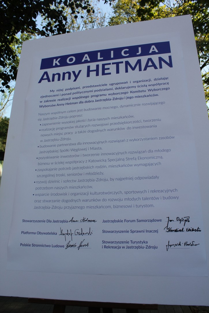 Anna Hetman oficjalną kandydatką na fotel prezydenta miasta, 
