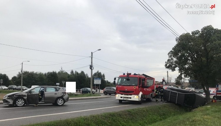 Groźny wypadek na skrzyżowaniu Gagarina z Rybnicką, Policja Jastrzębie