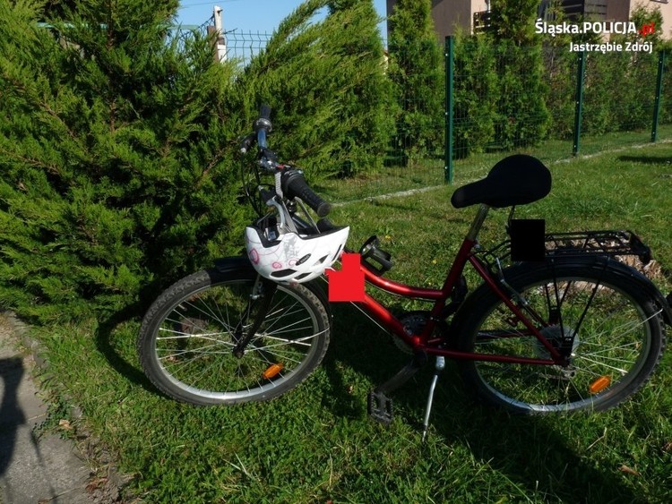 10-letnia rowerzystka wjechała pod samochód, Policja Jastrzębie