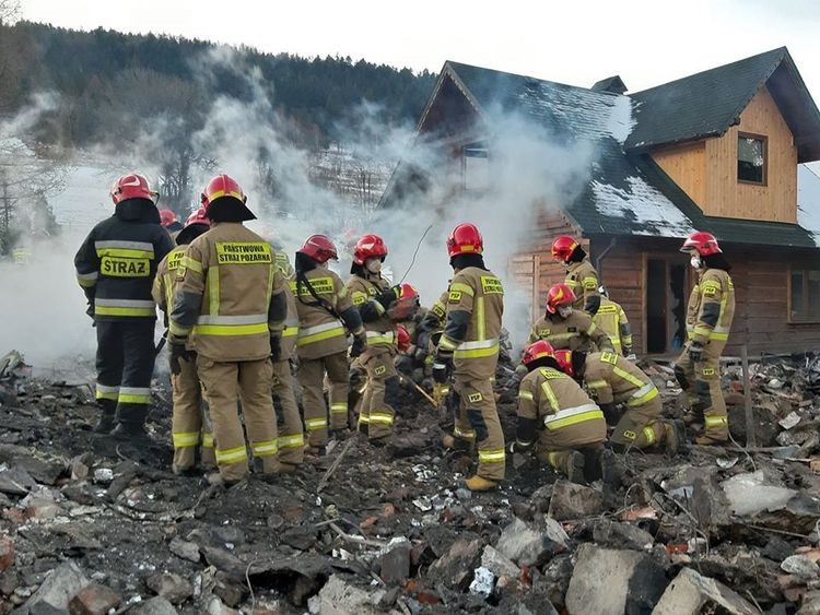 Wybuch gazu w Szczyrku – ratownicy z Jastrzębia w akcji, Śląski Urząd Wojewódzki / TW