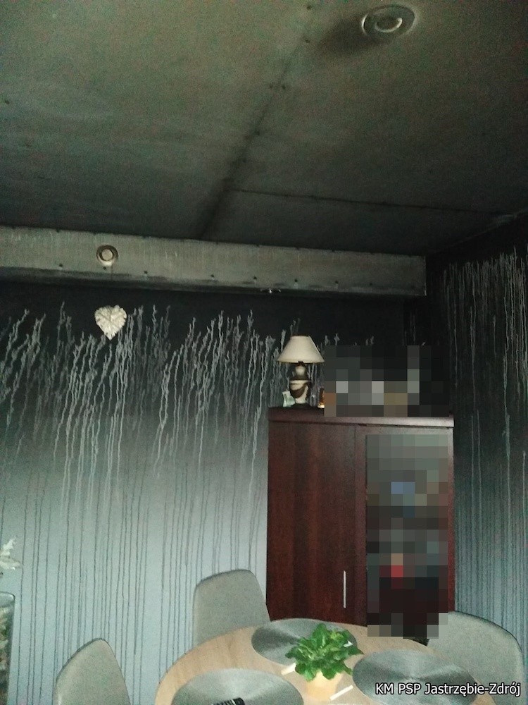 Paliło się mieszkanie na ul. Śląskiej, 