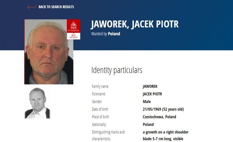 Jacka Jaworka ściga Interpol. Polak z czerwoną notą, Interpol