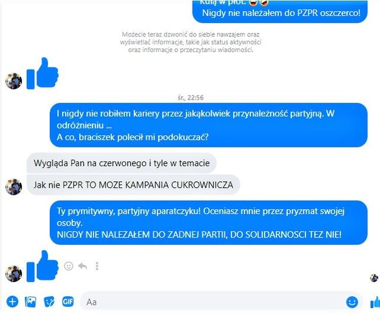 Radny z Jastrzębia na Facebooku: „Wygląda pan na czerwonego”, Facebook/archiwum prywatne
