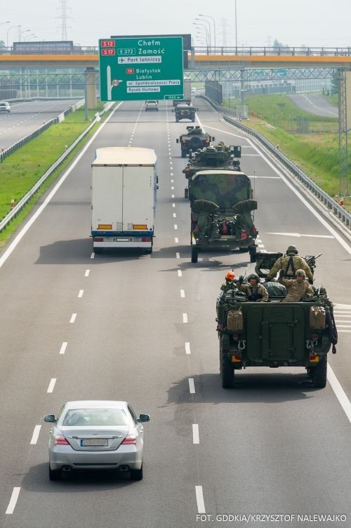 Na ulicach pojawią się kolumny pojazdów wojskowych. „Nie publikujcie zdjęć”, Krzysztof Nalewajko/GDDKiA