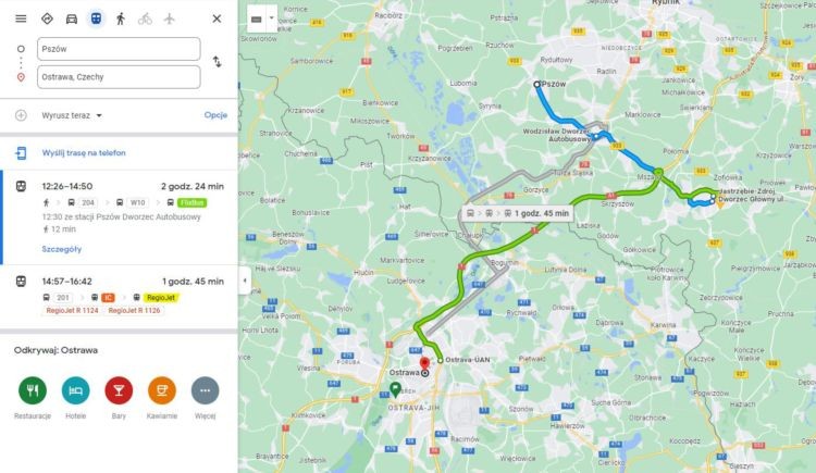 MZK: Rozkład jazdy sprawdzisz w mapach Google, MZK