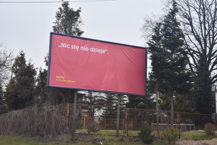 Plakatowa kampania w Jastrzębiu. 