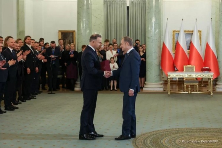 Rząd Donalda Tuska został zaprzysiężony w Pałacu Prezydenckim, Przemysław Keler/Jakub Szymczuk/KPRP