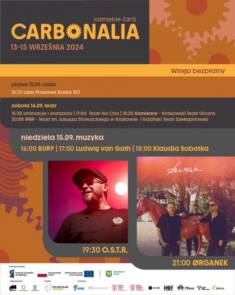 Carbonalia – trzy dni z muzyką i teatrem w Jastrzębiu-Zdroju, 