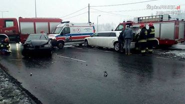 Pszczyńska: samochód osobowy zderzył się z limuzyną