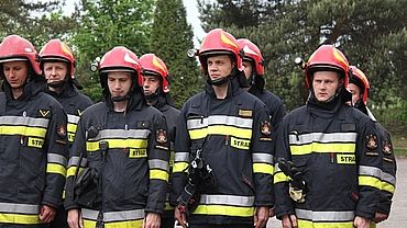 Jastrzębscy strażacy uczcili Dzień Flagi Rzeczypospolitej Polskiej