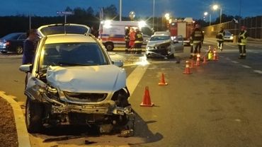 Wypadek na skrzyżowaniu DGP z Połomską