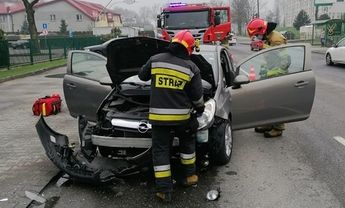 Groźnie wyglądający wypadek na Podhalańskiej