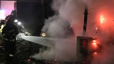 Jastrzębie-Zdrój. Strażacy gasili pożar sauny w ogrodzie