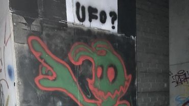 Ufo w Jastrzębiu? Nie, to tylko graffiti