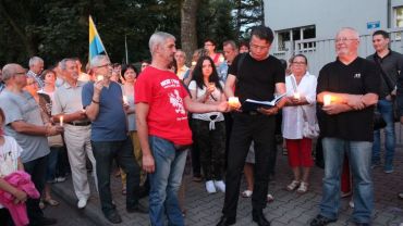 Protest przed Sądem Rejonowym w Jastrzębiu-Zdroju