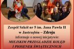 Świąteczne piosenki w różnych językach zabrzmią w Domu Zdrojowym, materiały prasowe ZS 5 w Jastrzębiu-Zdroju