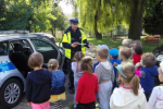 Policjant odwiedził Przedszkole nr 2, Przedszkole nr 2 w Jastrzębiu-Zdroju