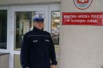 Naczelnik jastrzębskiej drogówki po służbie złapał złodzieja alkoholu, KMP w Jastrzębiu-Zdroju