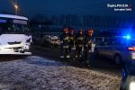 Czołówka autobusu i osobówki, 6 osób w szpitalu, KMP w Jastrzębiu-Zdroju