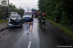 Strażacy byli na miejscu czołowego zderzenia osobówek, KMPSP Jastrzębie Zdrój