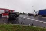 Wypadek na DGP! Zderzyły się dwa pojazdy, droga jest częściowo zablokowana, Wodzisław Śląski i okolice-Informacje drogowe 24H