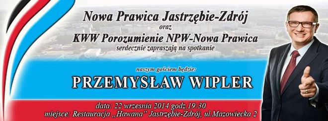 Poseł Przemysław Wipler spotka z mieszkańcami Jastrzębia, materiały prasowe