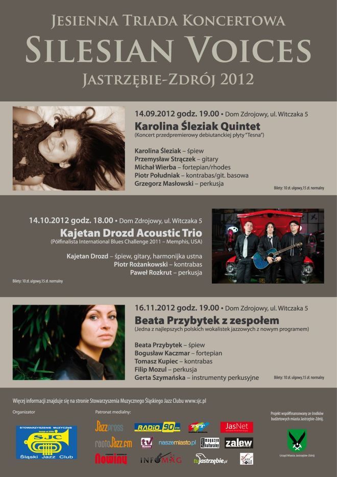 Silesian Voices: już w niedzielę Kajetan Drozd Acoustic Trio, Materiały prasowe